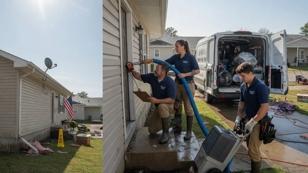 Ceiling Water Damage Restoration in Claremont, IL near me
